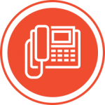 Red telephone icon